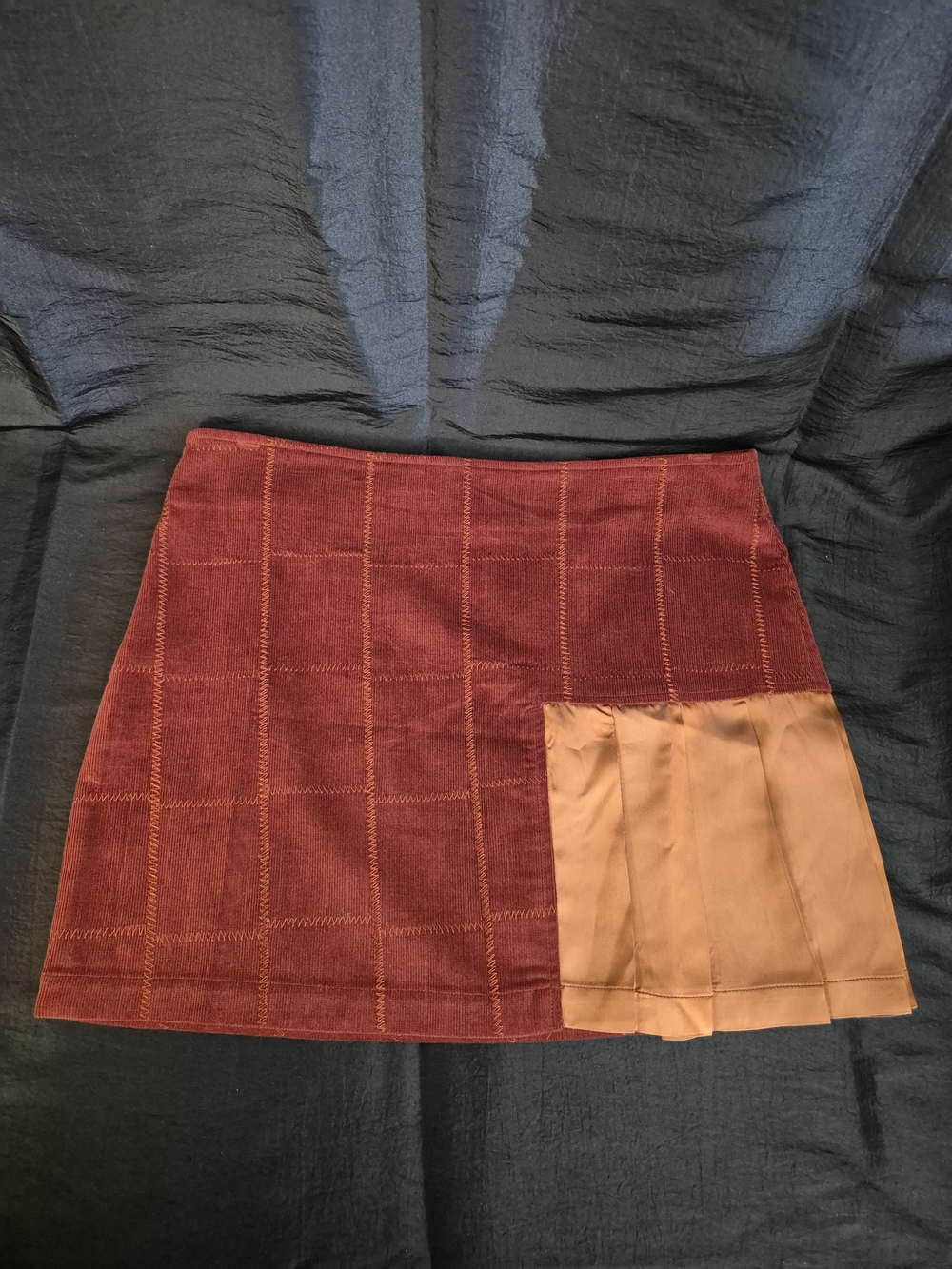 Cousteau Mixed Media Vintage Mini Skirt
